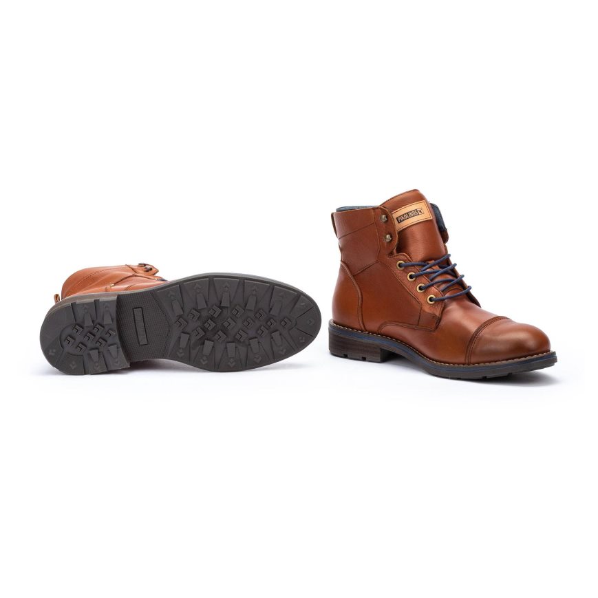 Men's Pikolinos YORK Ankle Boots Brown | NZ CQ79250